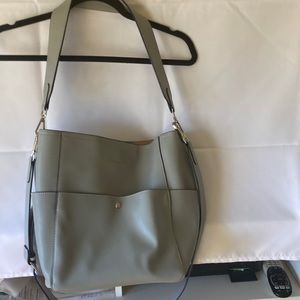 New Ruoxin Choo Light gray Leather Handbag